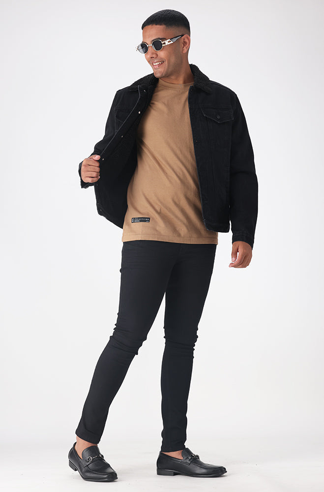 ジャケット・アウター archives coated denim jacket nomassprod Dunns Clothing | Chesterfield Denim Jacket _ 158964 _ Black | R599