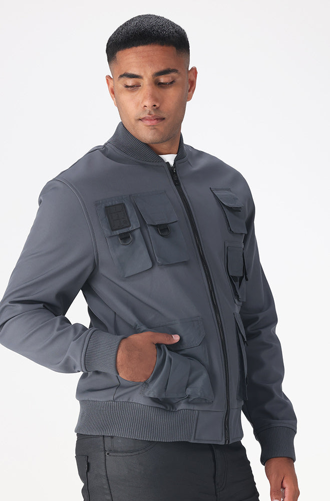 Dunns Clothing | Harbour Utility Jacket_ 156031 _ Grey | R499