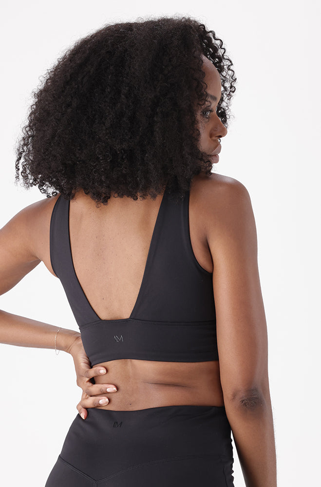 LUXE MOVEMENT BLACK ACTIVE SPORT BRA