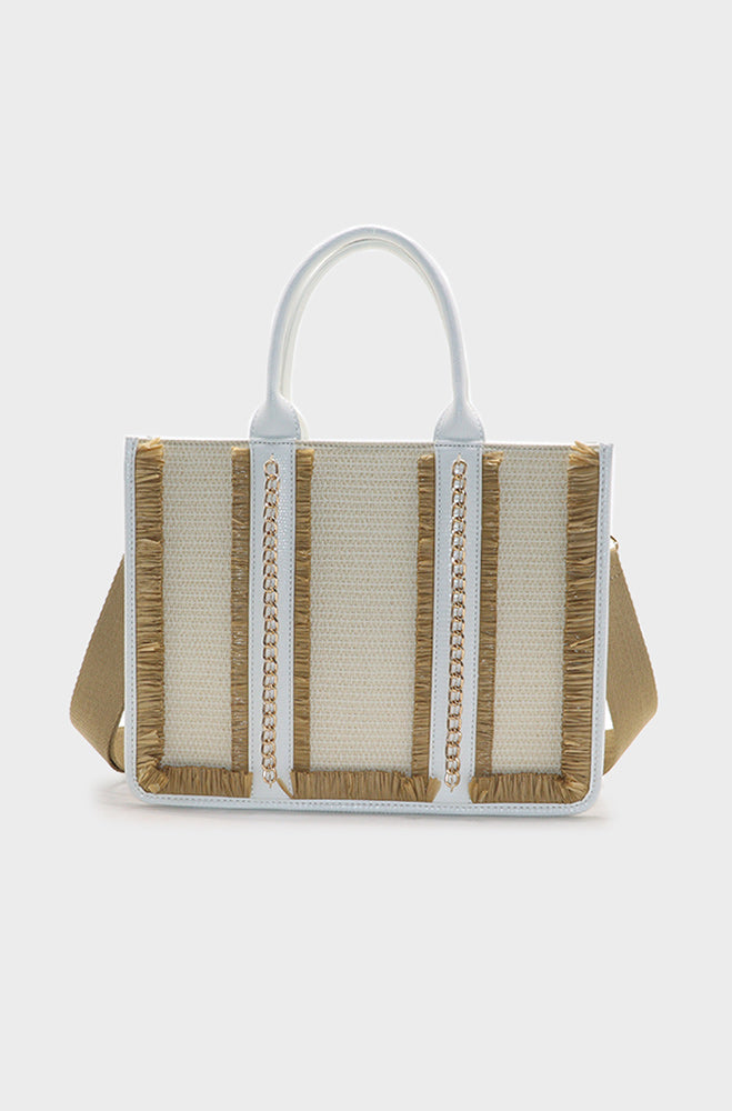 HAILEY RAFIA TOTE BAG