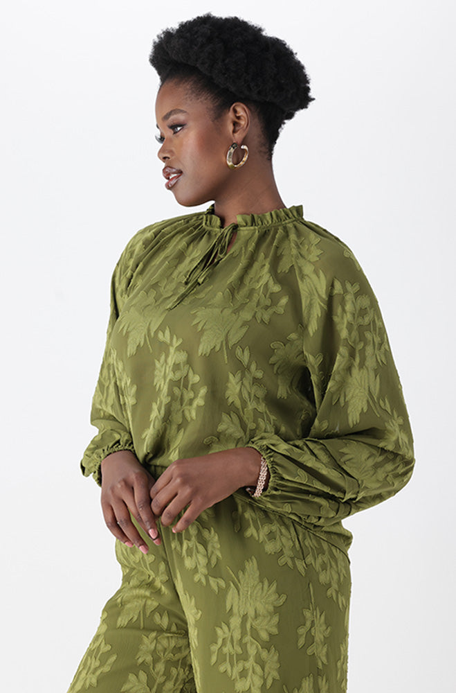 SADE TEXTURED BLOUSE