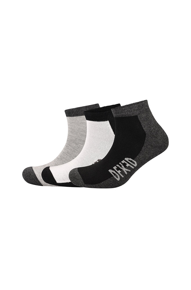 Underwear | Cyrus Dfx Trainer Socks 3pk _ 163791 Charcoal Mel Athletic