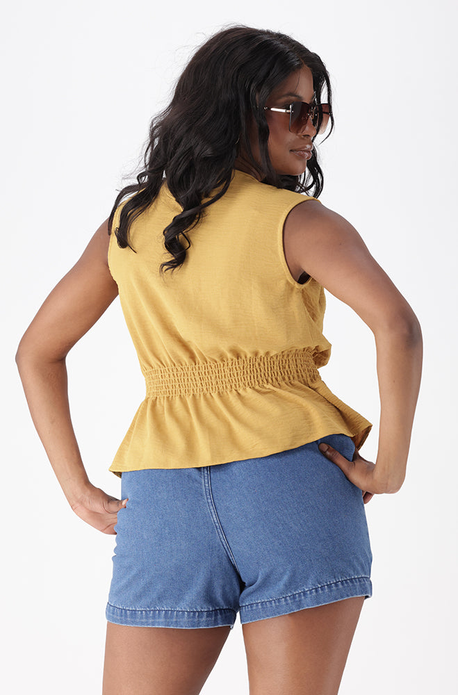 AELLA PEPLUM TOP