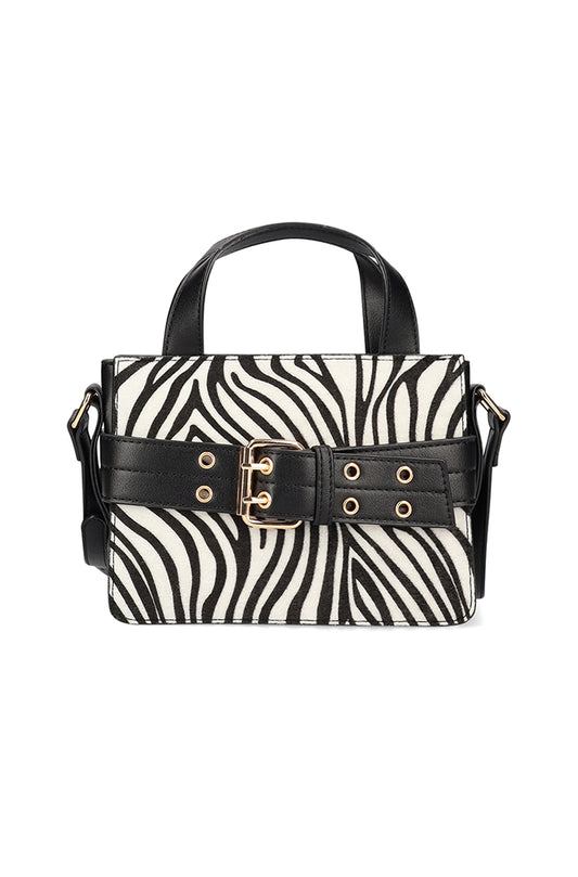 ELIZA ZEBRA PRINT BAG