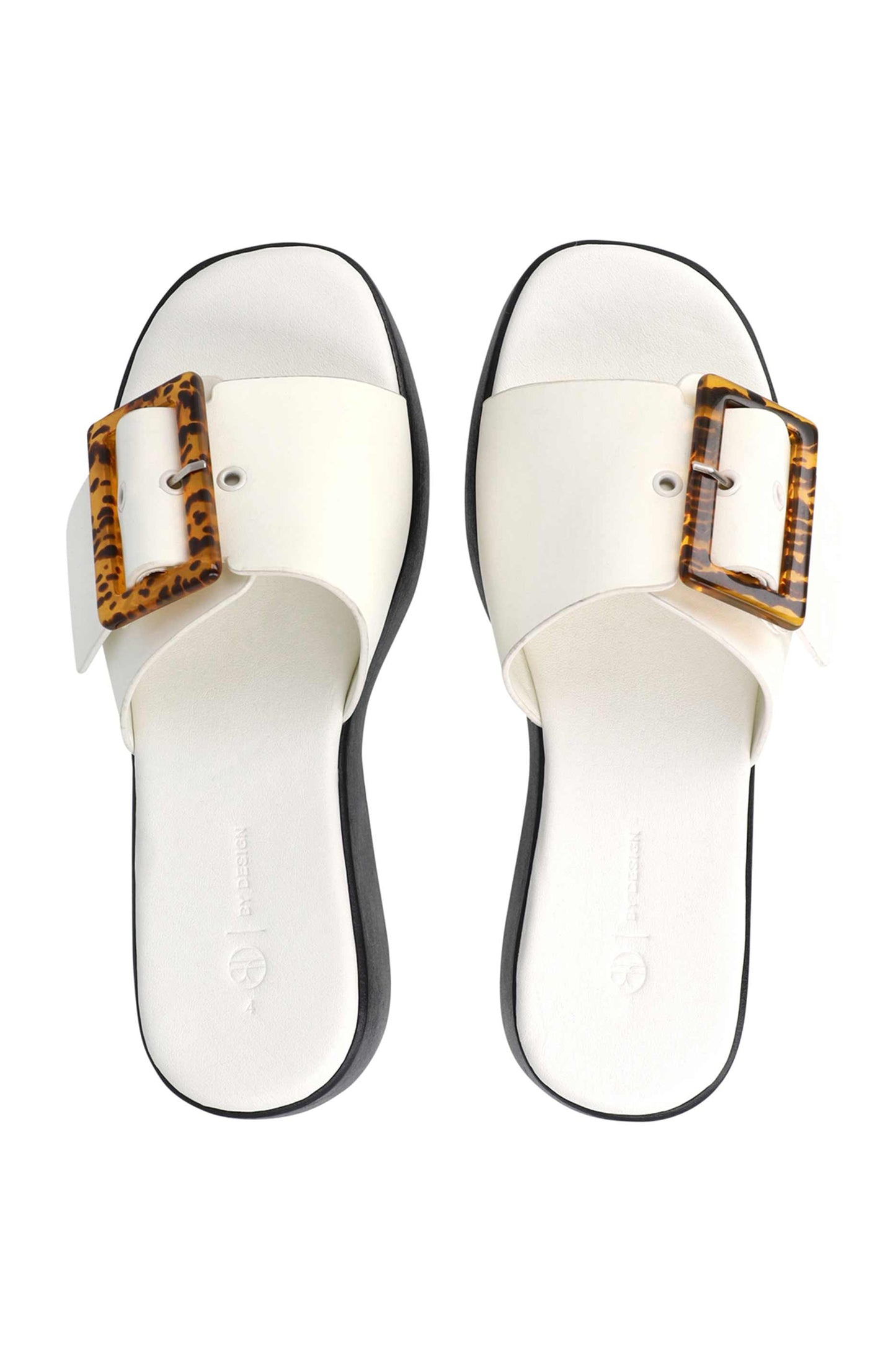 Footwear | Faux Rafia Big Buckle Sandal Sandals