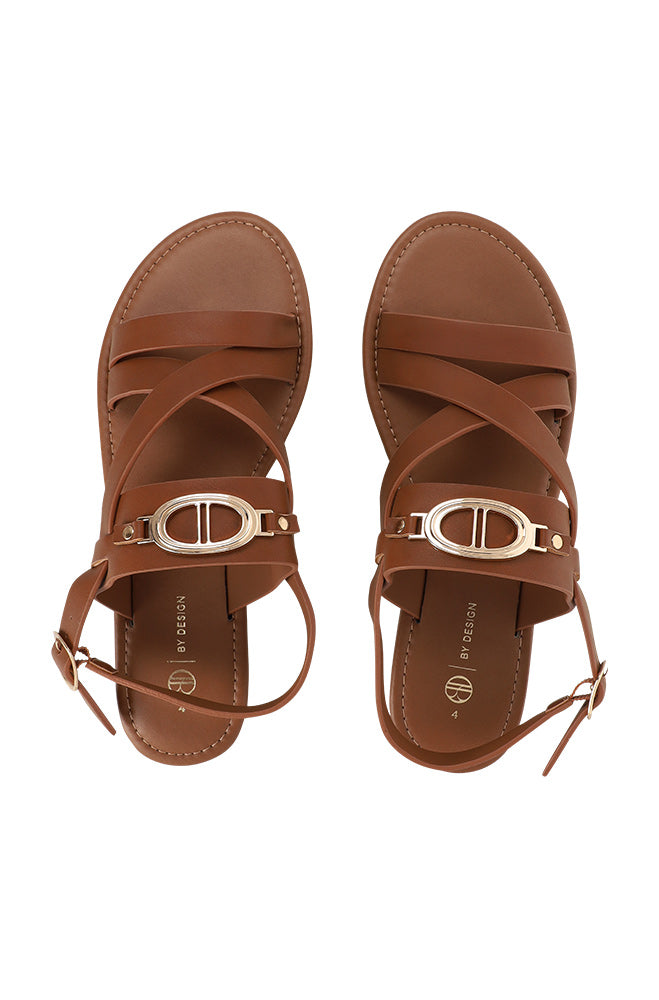 Jacky cross strap branded detail