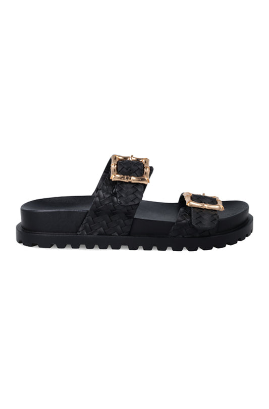 Viola Weaved double buckle sandal