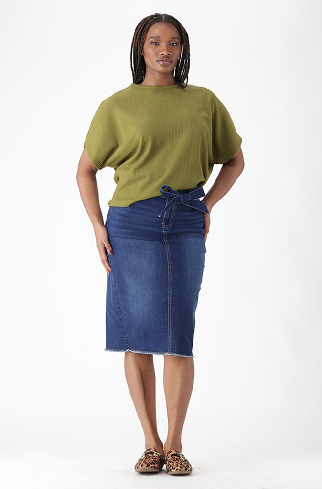 ELENA TEXTURED TOP