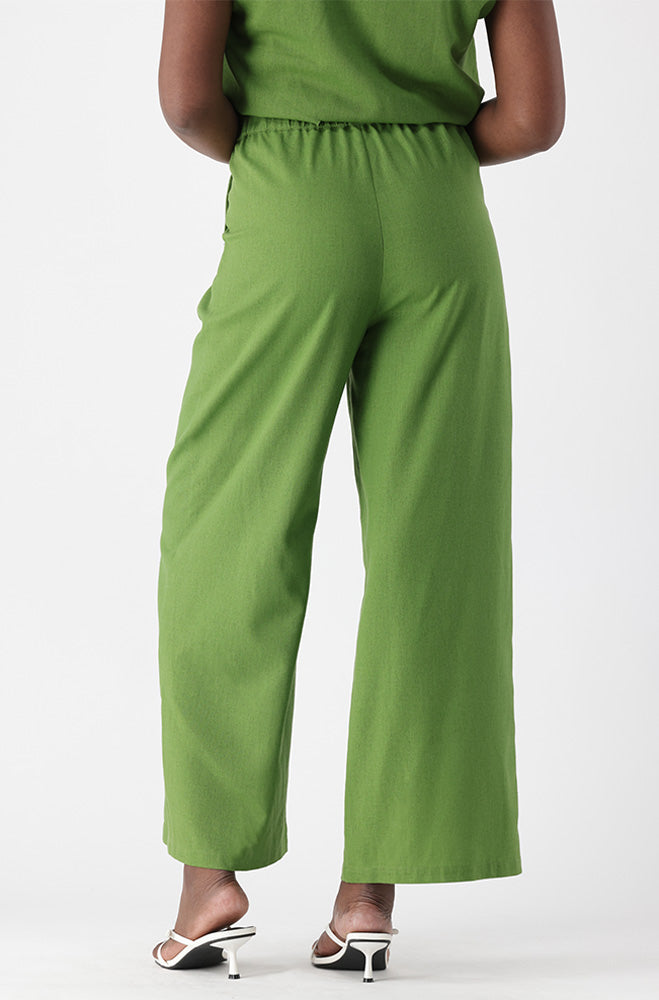 Ladies | Andrea Linen Blend Pleated Pants Pants