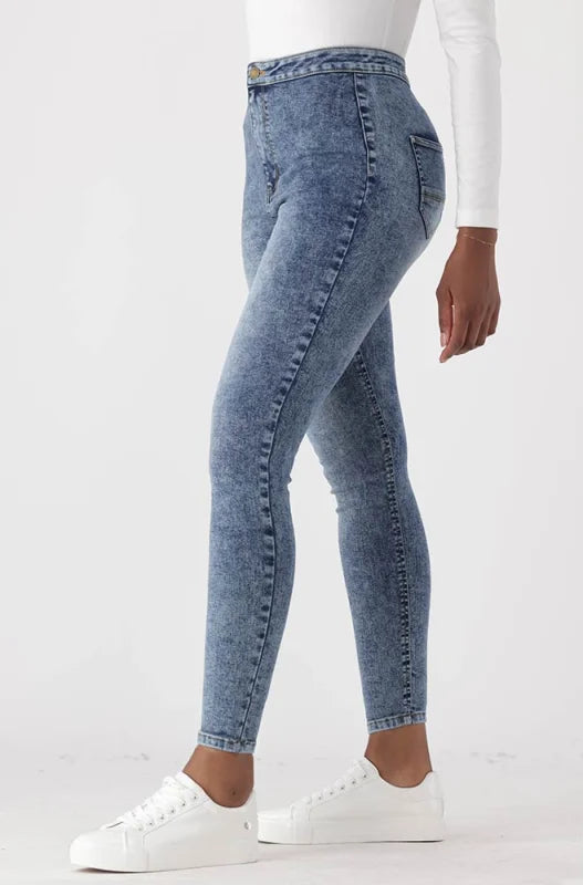Ladies | Jessie High Rise Skinny Tube _ 148443 Mid Wash Jeans