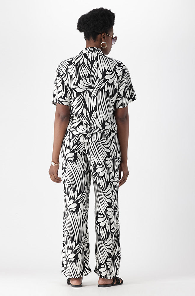 KIMBERLEY PRINTED WIDE LEG PANTS