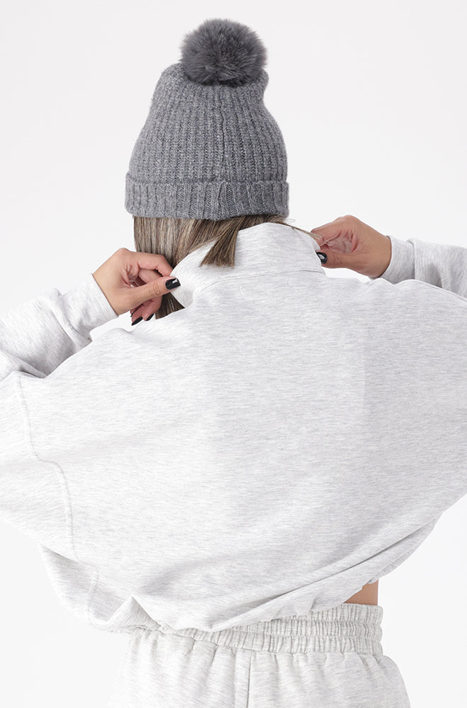 ALARA PEARL POMPOM BEANIE