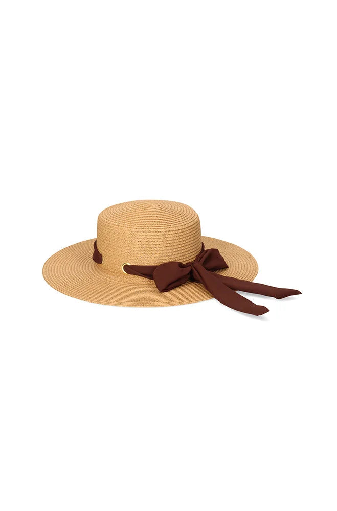 Accessories | Valeria Mid Brim Boater Hat _ 150684 Natural Sun Hats