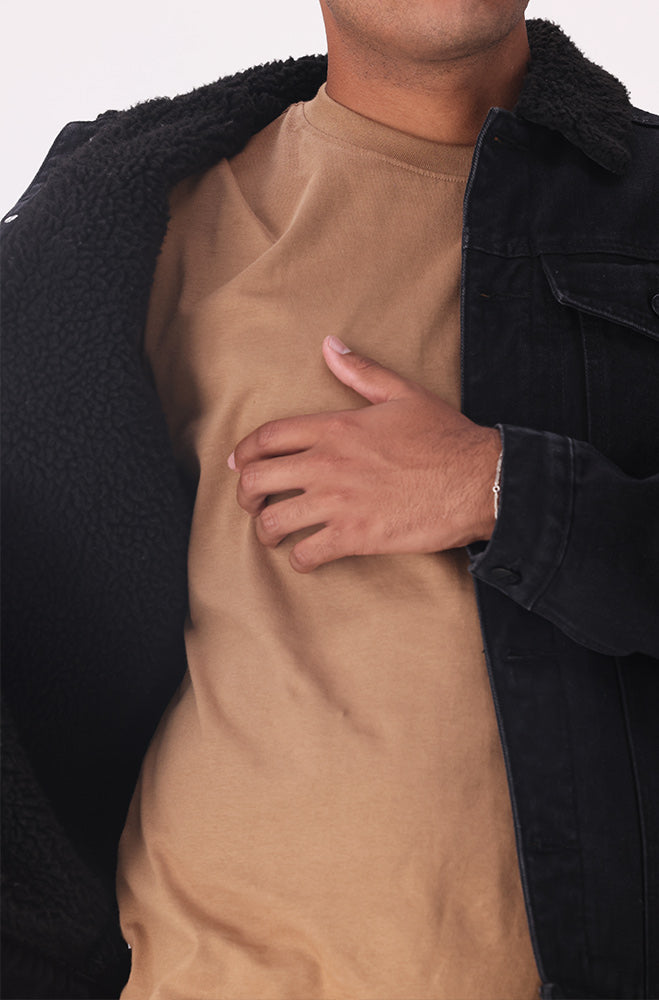 Dunns Clothing | Chesterfield Denim Jacket _ 158964 _ Black | R599