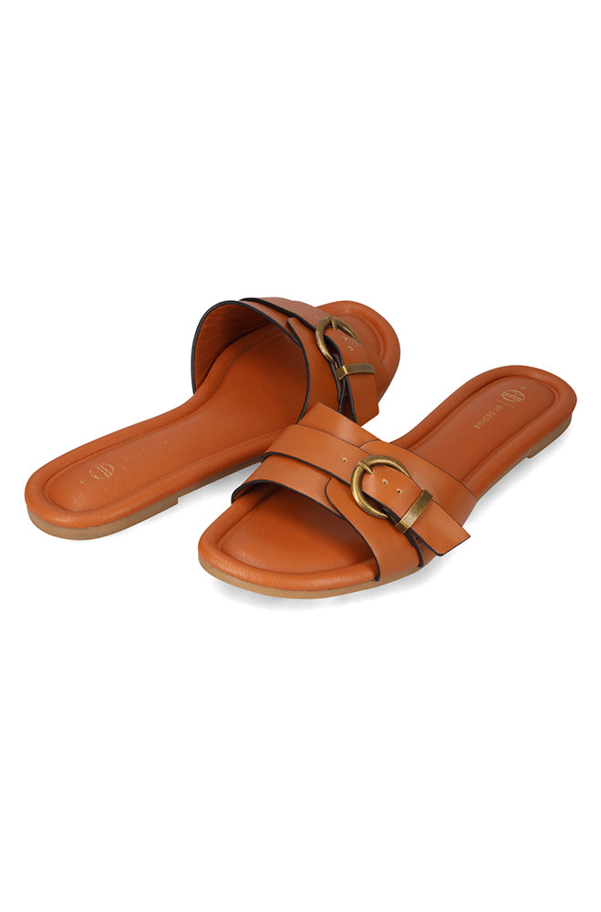 Esme gold buckled trim sandal