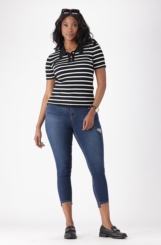 ROMARA DENIM STEP HEM SKINNY JEANS