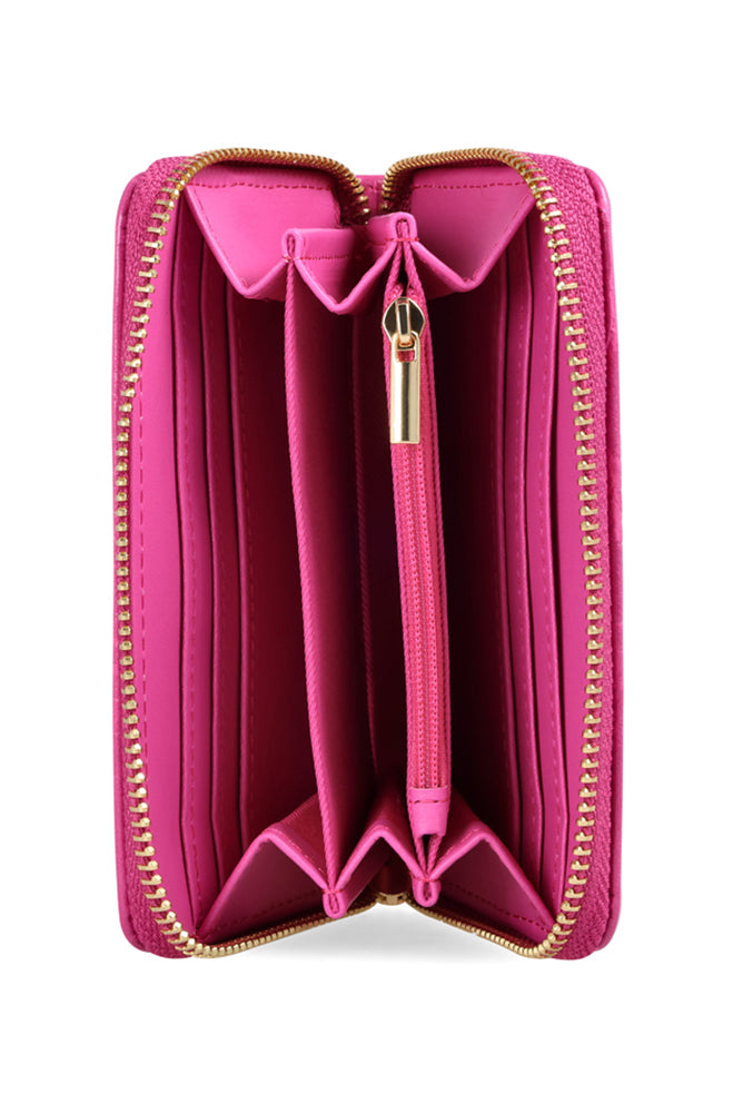 SABRINA CROC ZIP AROUND PURSE