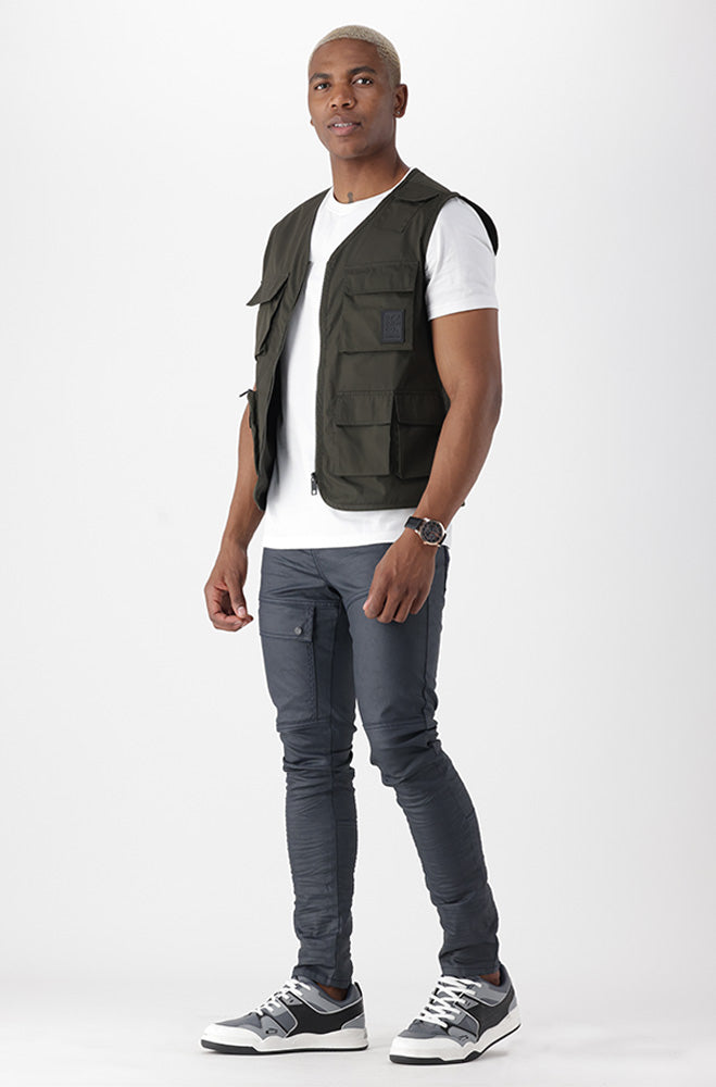 Mens | Zenvia Coated Tapered Fit Denim Jeans