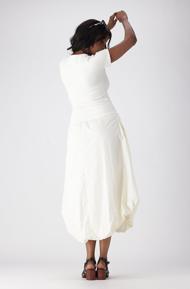 MIKA COMBO BUBBLE HEM DRESS