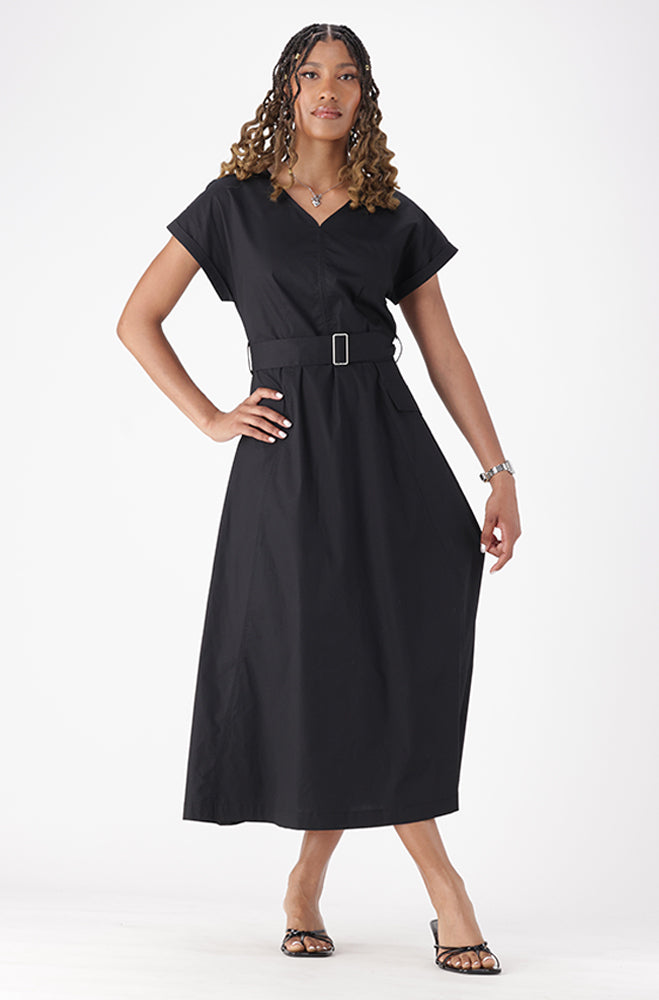 SEVYN BELTED DRESS
