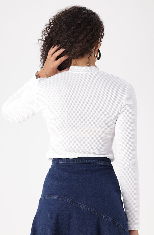 SERENA TEXTURED TURTLE NECK