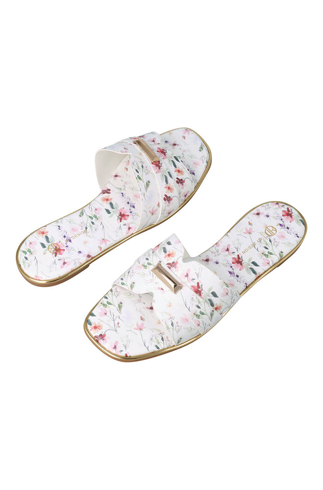 Carmelita floral printed upper detail sandal