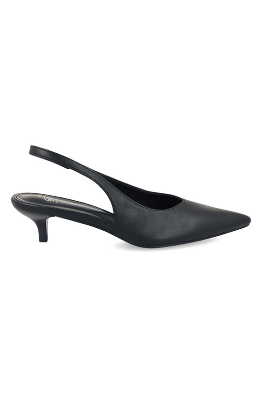 Lola Basic court PU slingback kitten heel