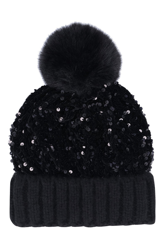 VIOLA SEQUENCE POMPOM BEANIE