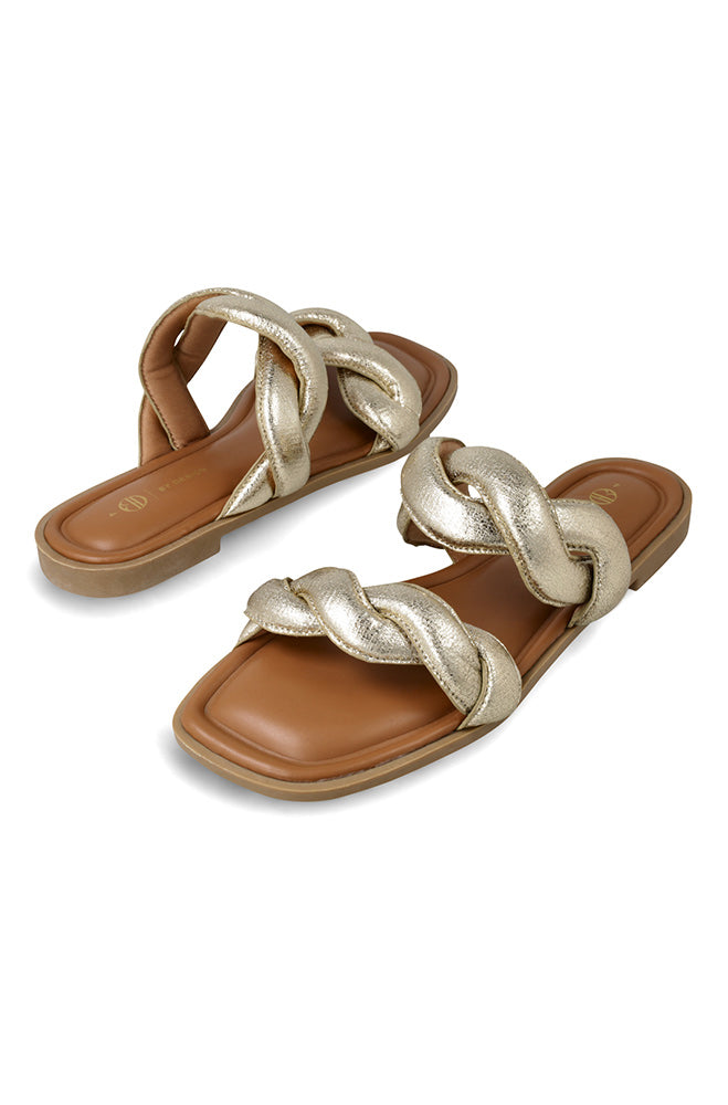 Irene gold twisted sandal