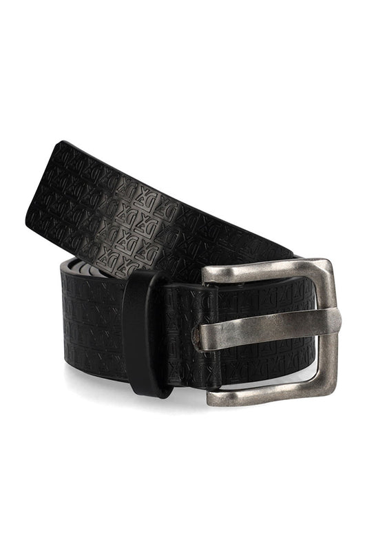 DFX UNRVLD EMBOSSED LOGO BELT - BLACK