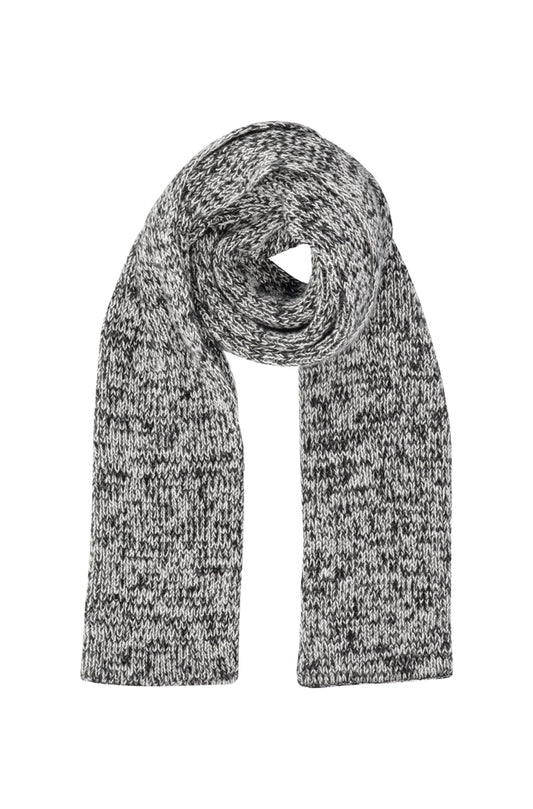 CRAIG KNITTED SCARF - GREY MEL
