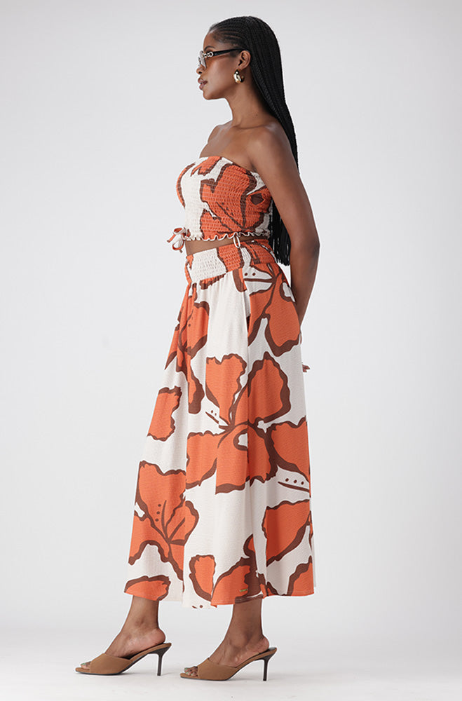 ADALYN PRINTED TEXTURED SKIRT