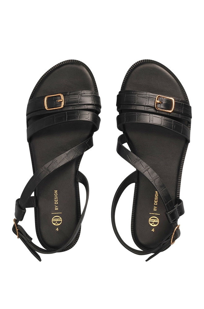 Grace Cross strap ankle tie sandal