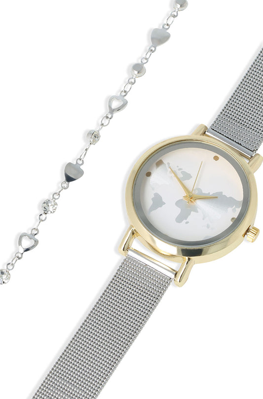 COREEN METAL WATCH SET
