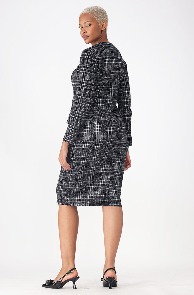 Dunns Clothing | Delani Pencil Skirt _ 158259 _ Grey | R99 - Save 30%