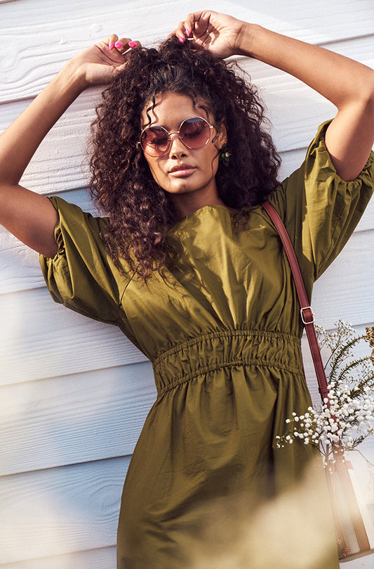 OLEA PUFF SLEEVE DRESS