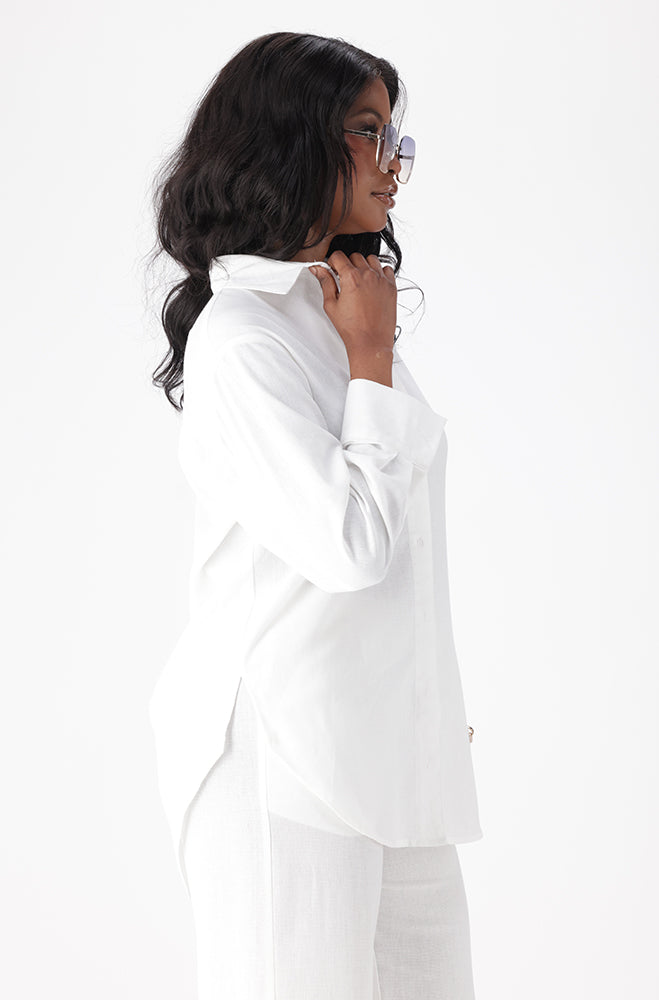 ARDEN LINEN BLEND SHIRT