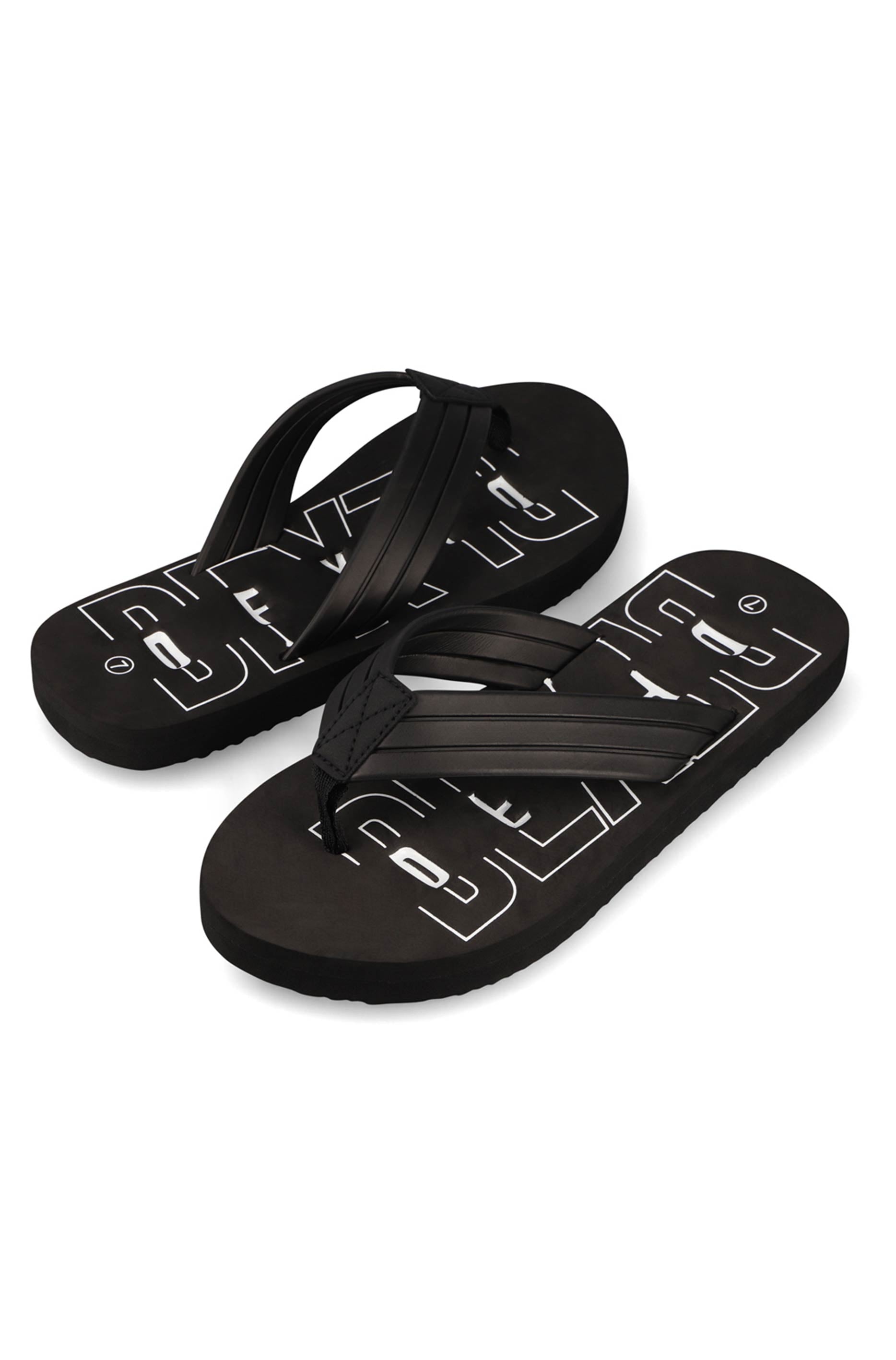 Footwear | Two Tone Flip Flop _ 163270 Black Sandals