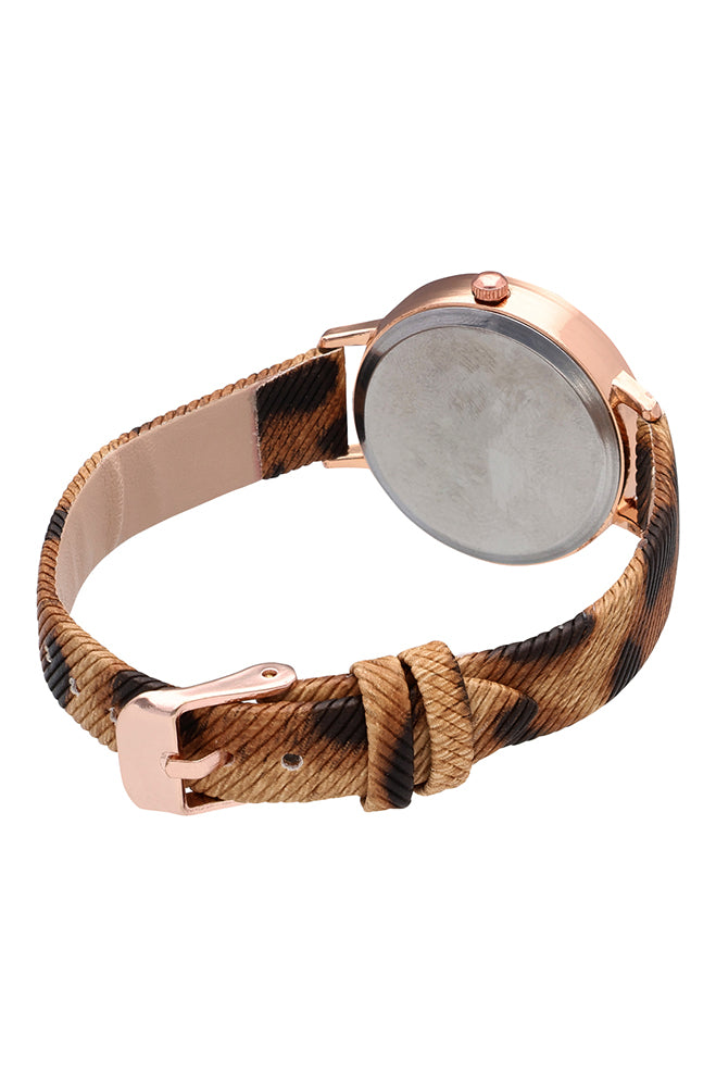 AMY LEOPARD STRAP WATCH