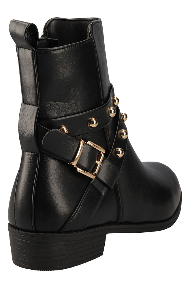 Studded detail ladies boots