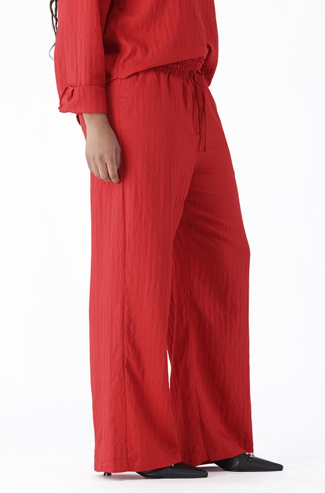 TYLOR TEXTURED WIDE LEG PANTS
