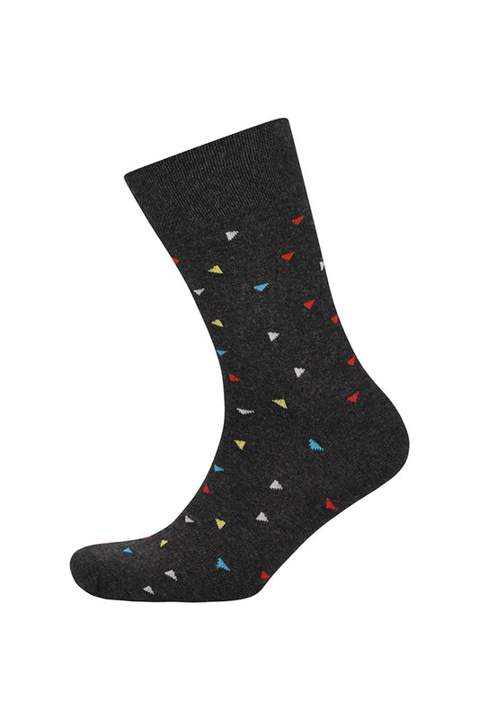CHARL CHAROAL PRINTED SINGLE SOCK