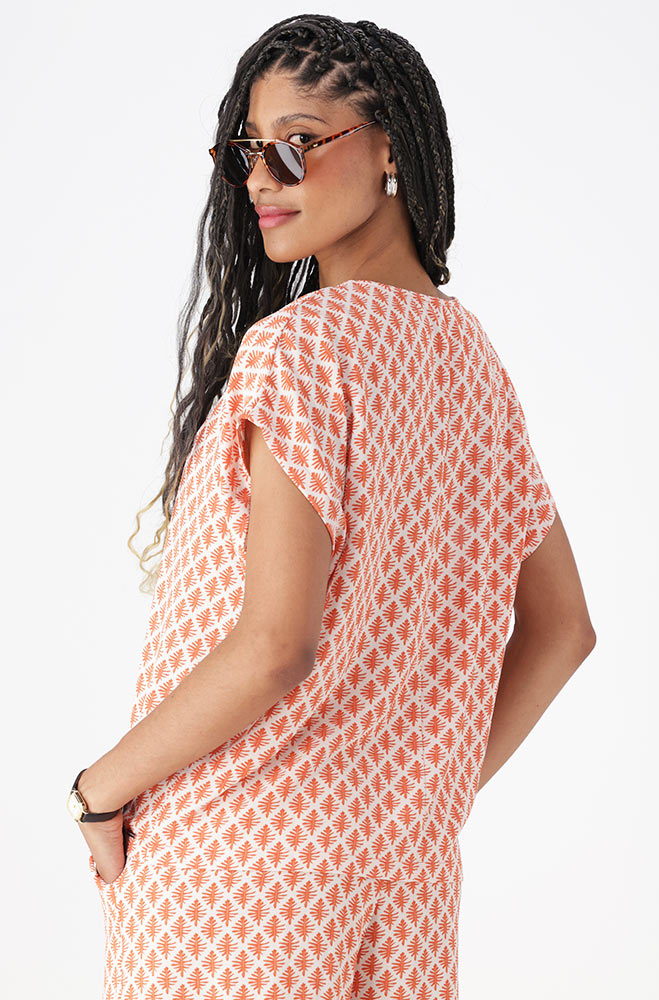 Ladies | Maria V- Neck Printed Top _ 161998 Multi Blouses