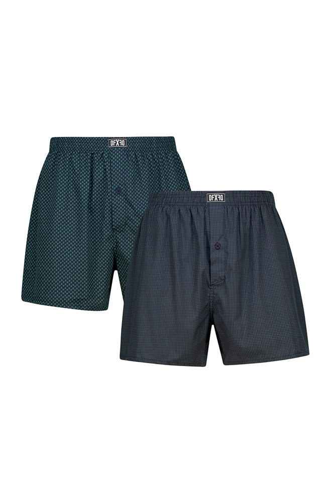 Underwear | Marley Woven Boxers 2pk _ 157298 Green Boxer Shorts
