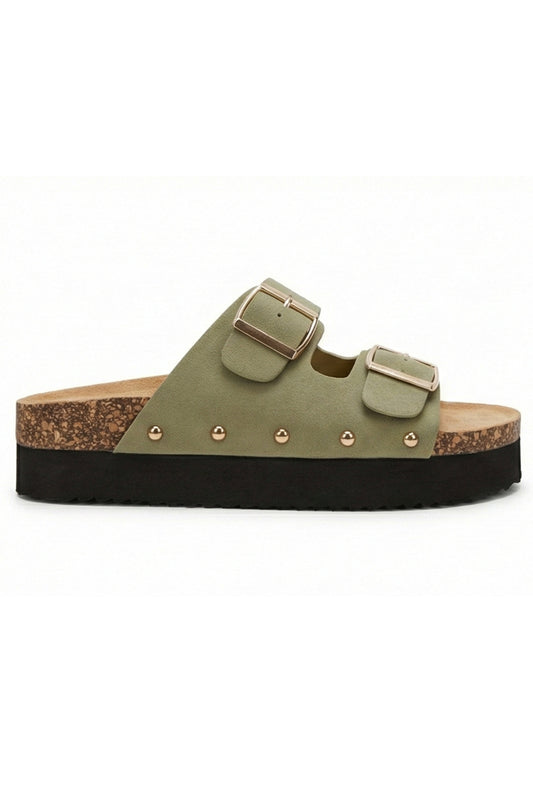 Robyn Double buckle platform