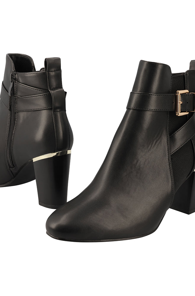 Zari Gold insert block heel