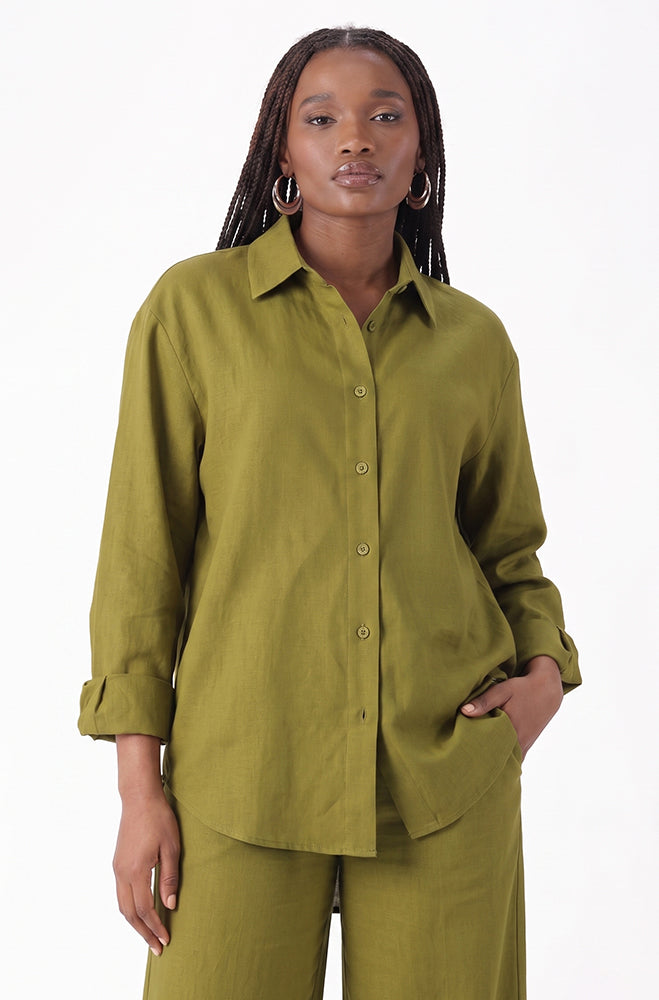 KATE LINEN BLEND SHIRT