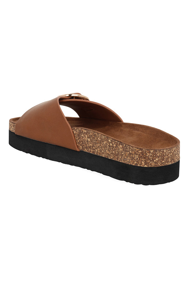 Rachel comfort buckle vamp sandal