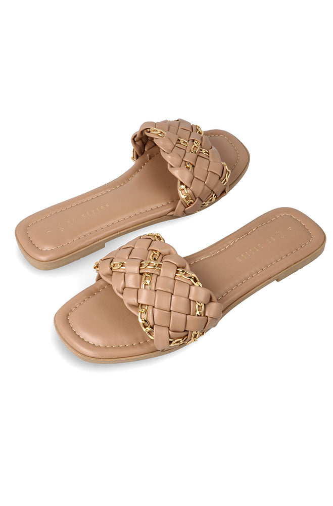 Izabel woven chain sandal