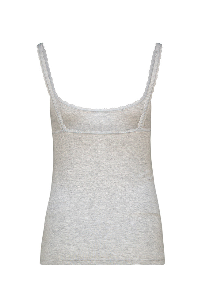 Karla Stretch Cotton Cami _ 168057 _ Grey Mel